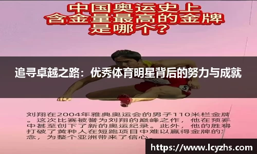 追寻卓越之路：优秀体育明星背后的努力与成就